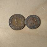 Belga 1 cent 1901 és Holland 1 cent 1878-ból eladó. fotó