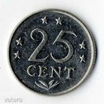 Holland Antillák nikkel 25 Cent 1971 fotó