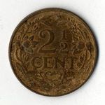 Hollandia bronz 2 1/2 Cent 1918 fotó