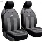 Univerzális trikó üléshuzat pár GT prémium Eco bőr és alkantara szürke fekete színben fotó