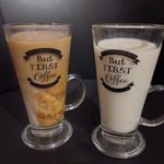 Ír kávés pohár - But first coffee - felirattal fotó