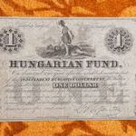 1852 -es Ropogós Emigrációs Kossuth 1 Dollar HUNGARIAN FUND. RITKA!! (L1277) fotó