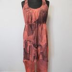Eredeti REPLAY narancs-fekete mintás, hátul jócskán hosszított női ruha 42-44, L-es Bolti ára 55.000 fotó