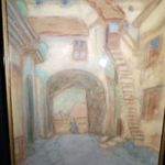 Rippl -Rónai József-Hölgy az àtjàróban-szép antik festmény 1ft!Nincs minimálár fotó