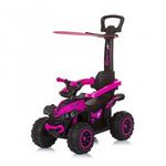 Chipolino ATV bébitaxi tolókarral és kupolával - pink fotó