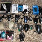 Mouse gyüjtemény, PS2, USB, 15 db teszteletlen, megszálottaknak, retró fotó