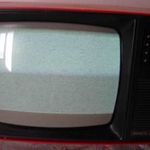 Junoszt 402 BC-2 piros televízió tv, tévé, működik, monitorrá való leírással, kábellel eladó, retró fotó