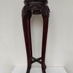 Antik kínai bútor magas asztal márvány lapos kaspó váza tartó állvány 664 6577 fotó