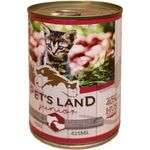 Pet s Land Cat Junior Konzerv Marhamáj-Bárányhús almával 415g fotó