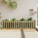 Impregnált fenyőfa kerti magaságyás kerítéssel 200x50x50 cm fotó