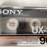 SONY UX-S 90 1986 bontatlan, új, chrome magnókazetta, audio kazetta fotó