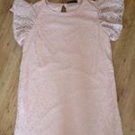 Rózsaszín és kék csipkés ruha M fotó