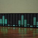 Mini beépíthető audio spektrum analizátor USB-s Smaragdzöld spektrumanalizátor fotó