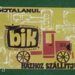 Kártyanaptár, BIK Borsod iparcikk vállalat, Miskolc, Ózdon, grafikai rajzos, teherautó, 1973, , X, fotó