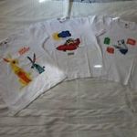 3 db Ikeás peták programos pamut póló egyben. 5-6 évesre, 116. - fotó