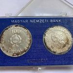 Ezüst érme pár / 50 Forint és 100 Forint névértékű ezüst érmék - 1973 - " Petőfi Sándor 150 " fotó