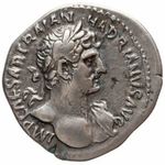 Hadrianus denár PMTRPCOSIII RIC: 80 BMC: 151 (Ag) 3, 00g VF+ fotó