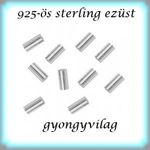 925-ös sterling ezüst ékszerkellék: köztes/gyöngy/díszitőelem EKÖ 19-1, 5x2x0, 3 10db/cs fotó