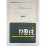 1C535 Lomo 215 - 217 - 219 filmfelvevő használati útmutató fotó