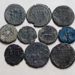 10 darab római érme LOT fotó