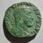 Római bronz MAXIMINUS THRAX SESTERTIUS -- Salus Kigyóval 17 gr/29 mm RIC64 fotó