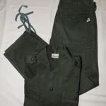 Fetti használt, jó állapotú zöld katonai honvéd gyakorló zubbony nadrág munkaruházat eladó fotó