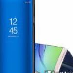 SAMSUNG Galaxy A35 5G (SM-A356), Notesz, flip mobiltok, tükrös flip cover, Kék - ACCMOBILE fotó