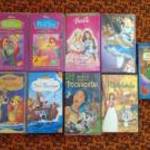 9db VHS Disney mese kazetta fotó