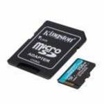 Kingston Canvas Go Plus 256GB MicroSDXC Class 10 UHS-I U3 memóriakártya + adapter - KINGSTON fotó