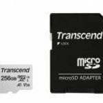 Transcend USD300S microSDXC 256GB CL10 UHS-I U3, 95MB/S memóriakártya adapterrel fotó