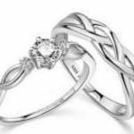 Romantikus páros gyűrű, állítható méret - Maria King fotó