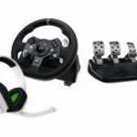 Logitech G920 Driving Force, PC / Xbox, ASTRO A10 Fejhallgatóval, Pedálok, Fekete kormány szett fotó