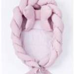 Fonott babafészek kisbabák számára Velvet Belisima pink - BELISIMA fotó