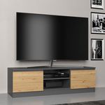 Riano MIX RTV120 TV állvány, 120x36x40 cm, antracit-tölgy fotó