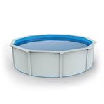 Pontaqua Family Pool kerek 3, 6x1, 2 fehér, 0, 4mm PVC fólia, 2 gégecső, szkimmerrel, befúvóval fotó