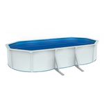 Pontaqua Family Pool ovális 6, 1x3, 6x1, 2 fehér, 0, 4mm PVC fólia, 2 gégecső, szkimmerrel, befúvóval fotó