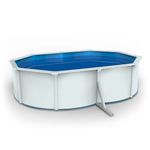 Pontaqua Family Pool ovális 4, 9x3, 6x1, 2 fehér, 0, 4mm PVC fólia, 2 gégecső, szkimmerrel, befúvóval fotó