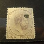 Spanyolország 1872 MI 118 használatlan(*), *kat.ár 100 euro /érvénytelenítő lyukkal/ fotó
