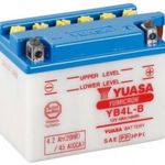 Yuasa YB4L-B 12V Akkumulátor 4, 2Ah 45A Indítóáram Jobb+ SAV nélkül fotó