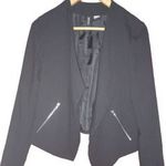 H&M DIVIDED ÚJSZERŰ elegáns, fekete színű, kabátszerű női blézer, EUR 36-os, cipzáros zsebekkel fotó