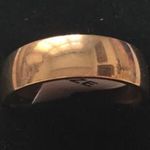 Aranyszínű acél bizsu gyűrű karikagyűrű 17 (kb 54) méret fotó