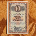1916 -os AUNC hajtatlan Sopronnyék 10 Fillér "Hadifogoly-tábor pénz" arab sorszámmal Ritkább(L1284)) fotó