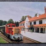 Képeslap, levelezőlap - Nyíregyházi nyírvidéki kisvasút Sóstógyógyfürdő állomás (T6) fotó