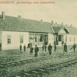 Beregszász - Borzsavölgyi Kisvasút állomása 1909 W.L fotó
