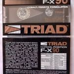 TRIAD F-X 90, 1986 bontatlan, új audiokazetta, magnókazetta (RITKA) fotó