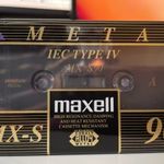 maxell MX-S 90 metal 1994 bontatlan, új magnókazetta audio kazetta fotó