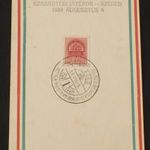 Szegedi szabadtéri játékok bélyegkiállitás emléklap 1939 fotó