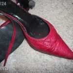 Női piros Esküvői menyecske cipő ELADÓ! 36-os méret (Graf Shoes márka) Bőr fotó