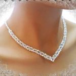 Ékszerek-nyakláncok: Esküvői, menyasszonyi nyaklánc, swarovszki kristály SL-ESW02-1 fotó
