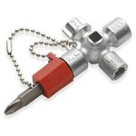 Elektromos kapcsolószekrény kulcs mini, Knipex 00 11 02 fotó